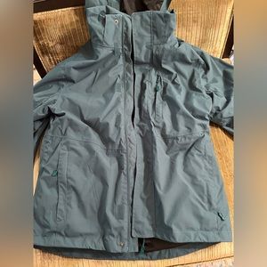 BNWT Outdoor Brand 3-in-1 Everest Green Medium Hooded Jacket